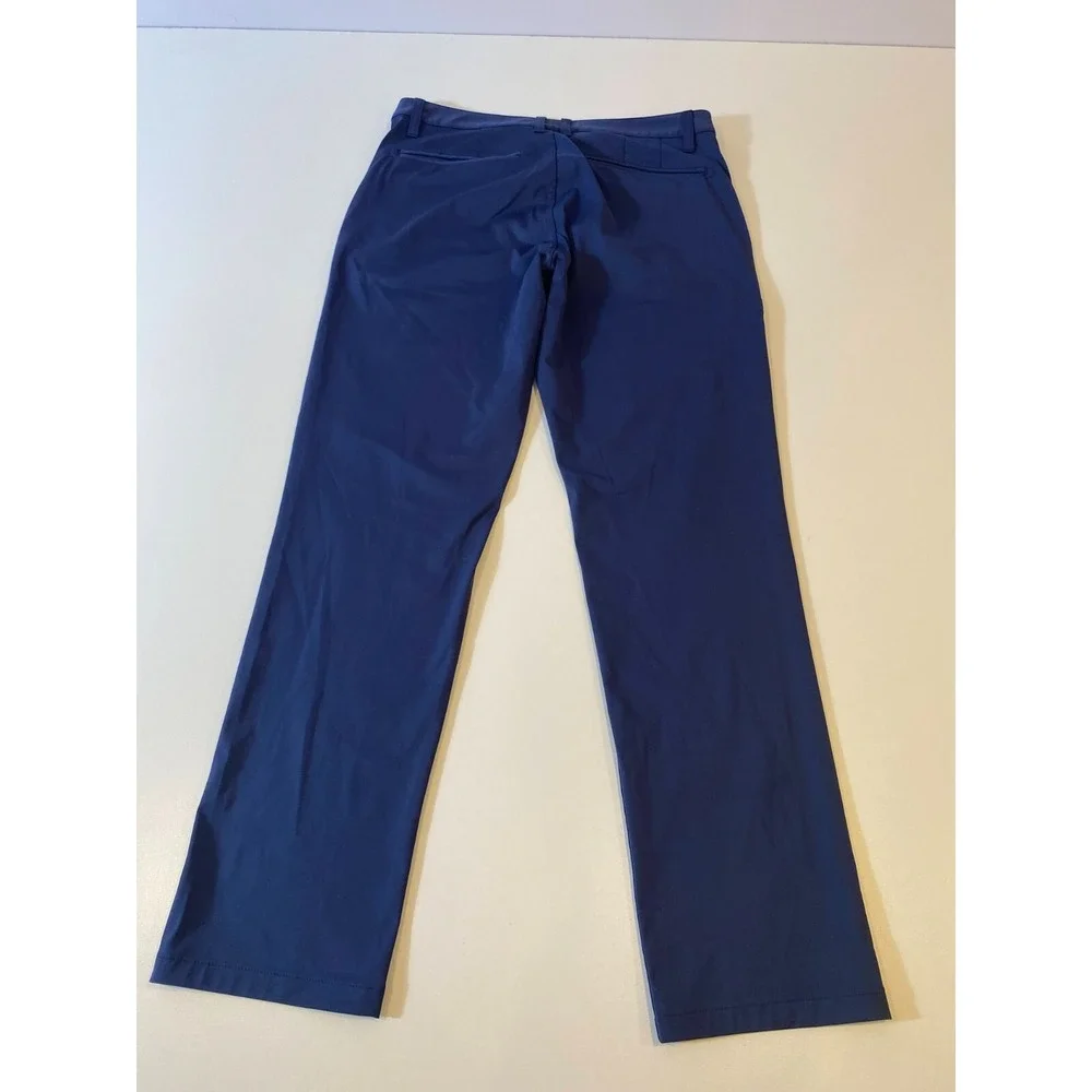 Rhone Pants Mens 31x29.5 Blue Commuter Slim Trousers Golf Casual Logo 5 Pocket
